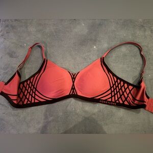 Honeylove Black and Burgundy Wireless Women's Bra